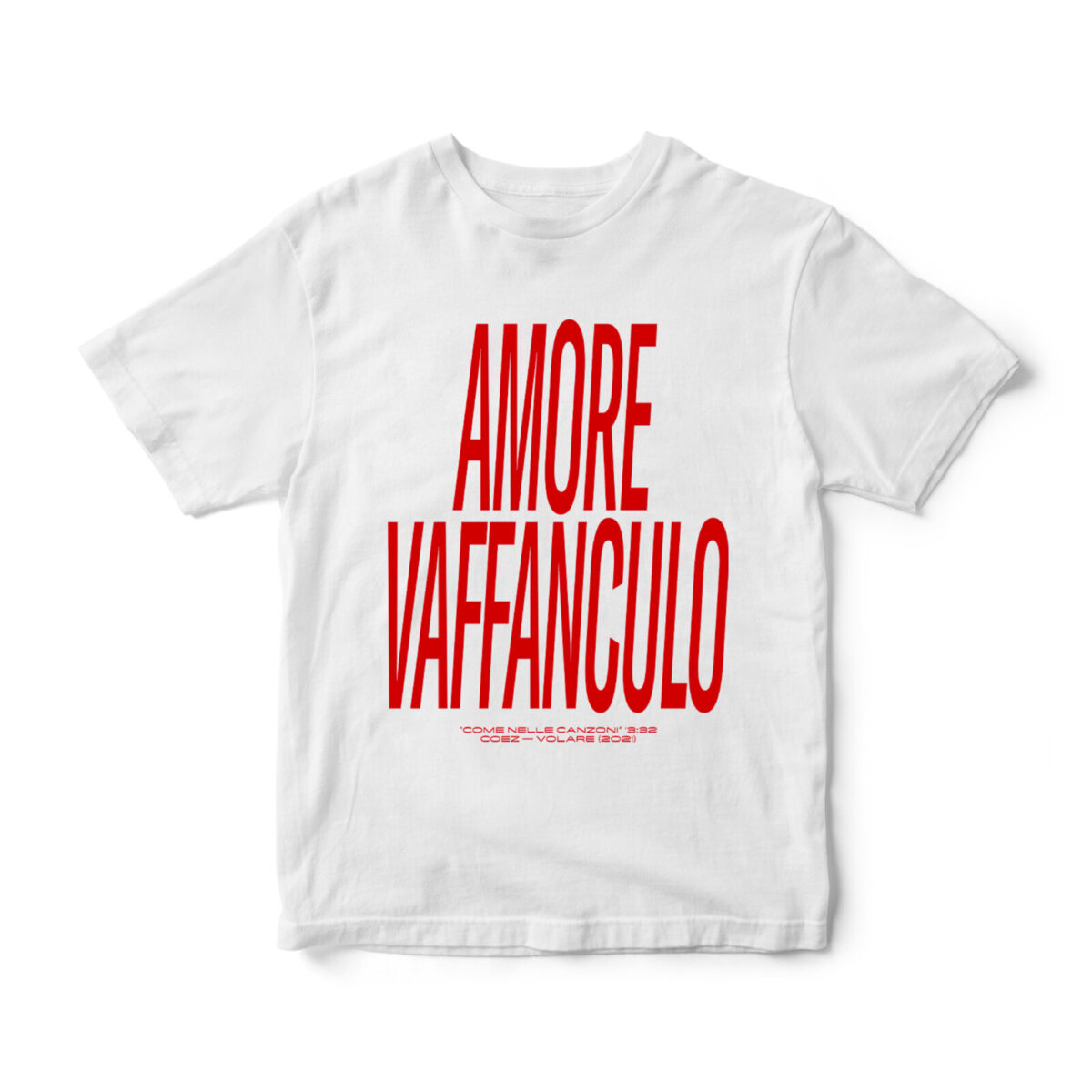 T-shirt AMORE VAFFANCULO BIANCA