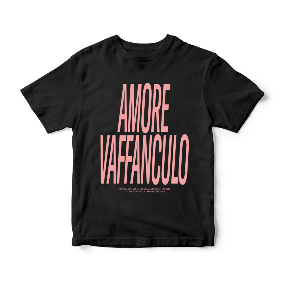 T-shirt AMORE VAFFANCULO NERA